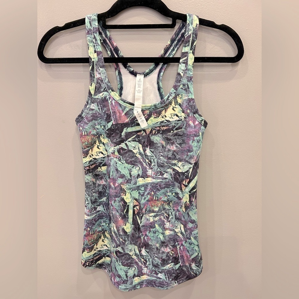 Like New Lululemon Studio Razorback Tank Top - Iridescent Multi - size 4